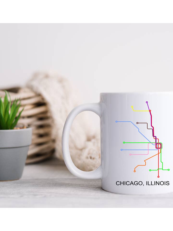 Chicago ”L” Mugg för wholesale av One Strange Bird