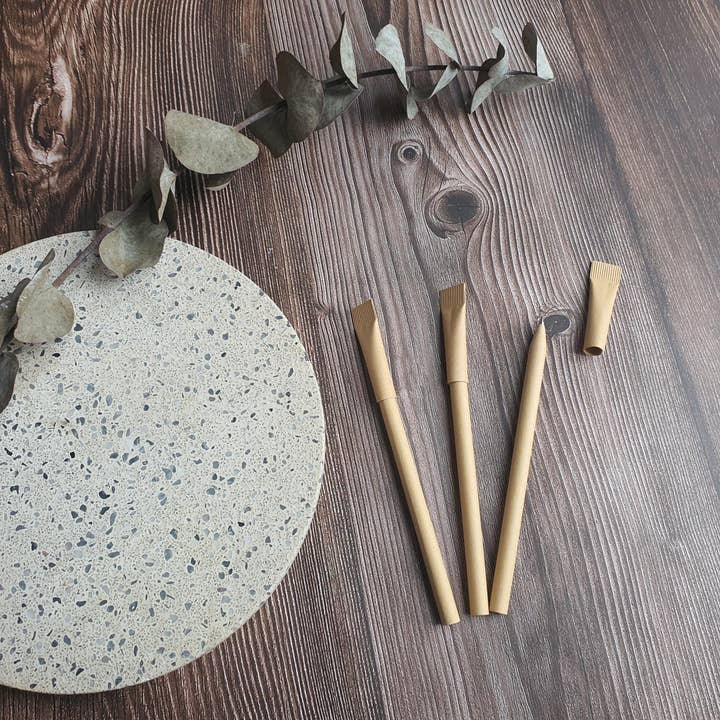 New Living - Wholesale Pen - Eco Pens - 100% Plastic Free Black - 20 Pack5