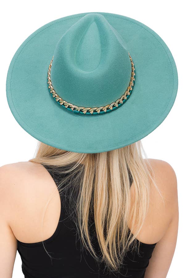 Cap Zone – Fedora - Mulher por atacado – Chapéu Monocromático Revelado Corrente Cubana Larga Feltro Chapéu17