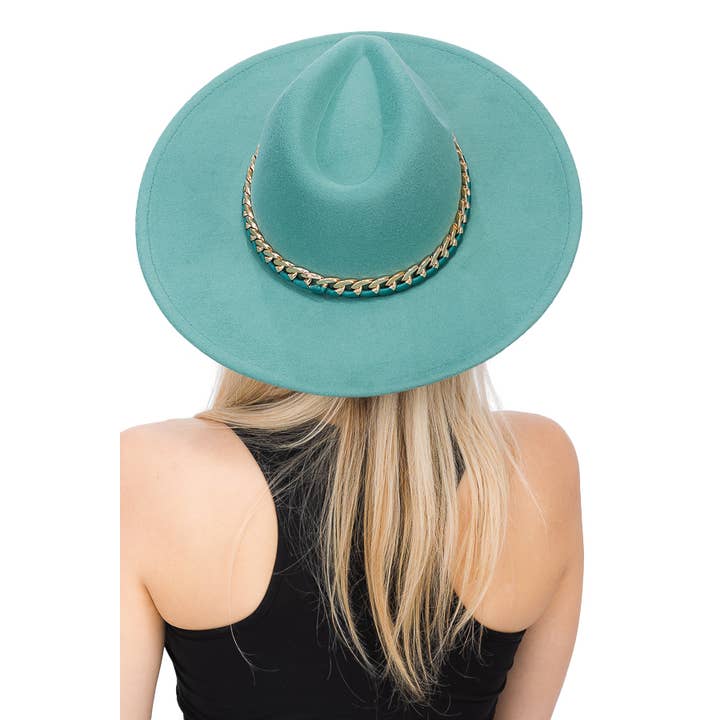 Cap Zone – Fedora - Mulher por atacado – Chapéu Monocromático Revelado Corrente Cubana Larga Feltro Chapéu17