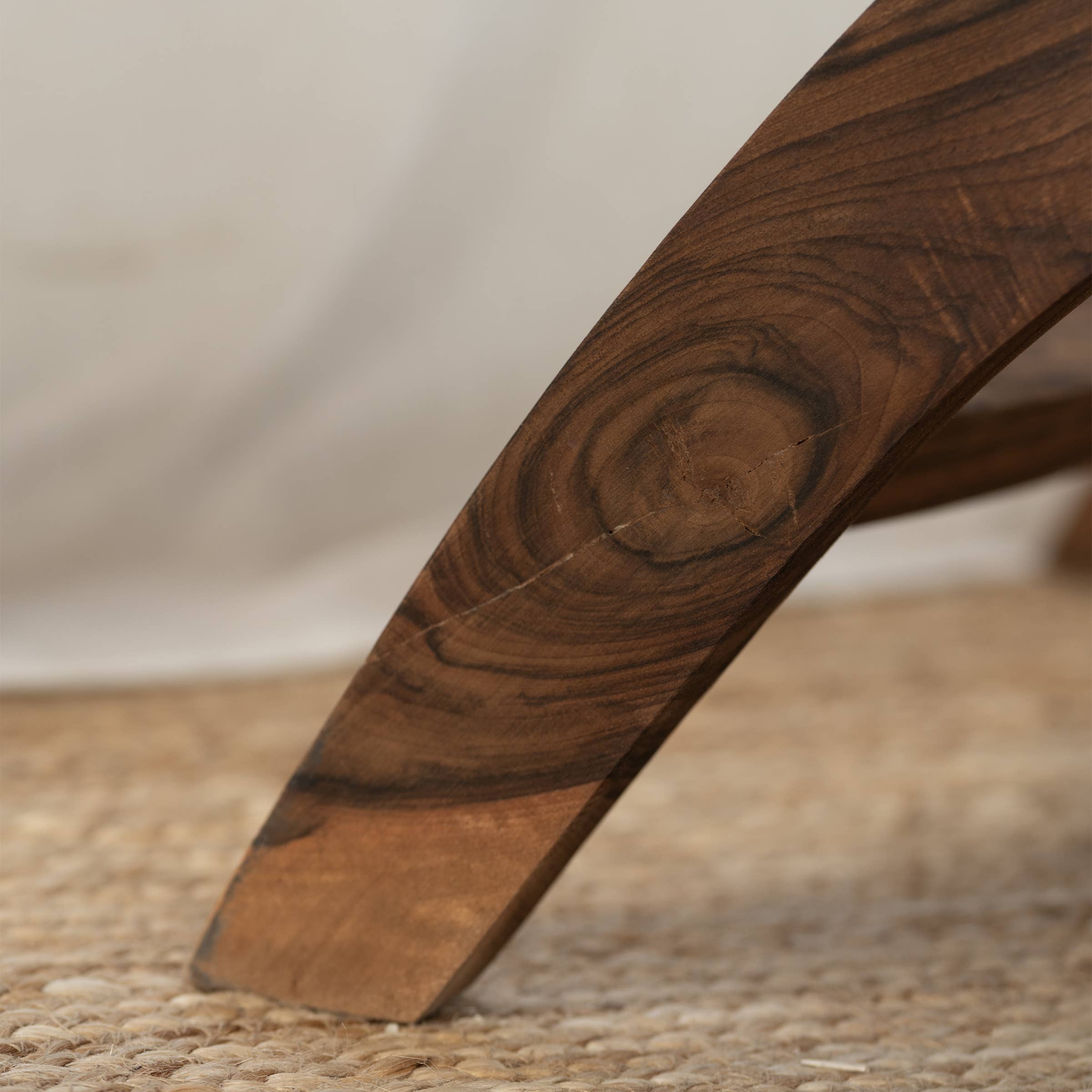 Collection Maroc - Vendita all'ingrosso Divani - Poltrona lounge in noce e pelle3