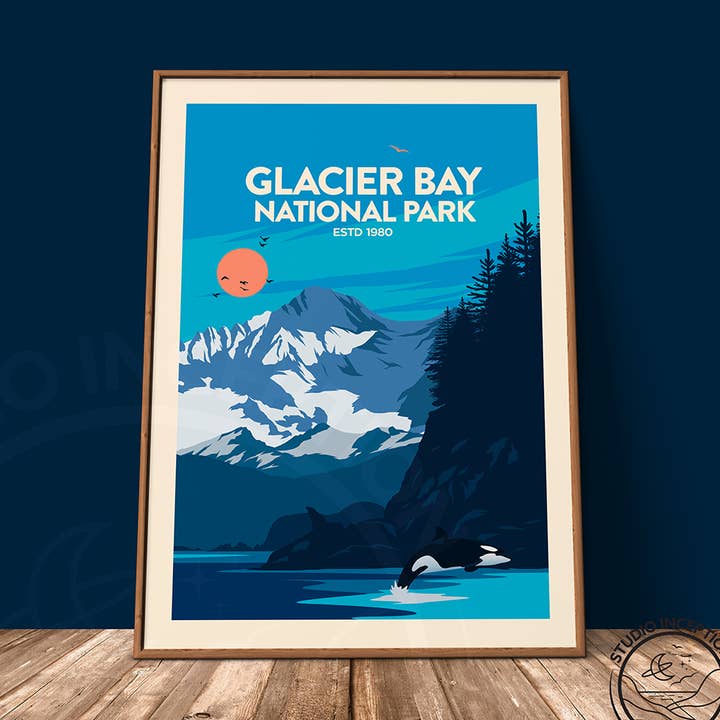 Glacier Bay National Park Impressão de Estilo Tradicional por atacado de Studio Inception