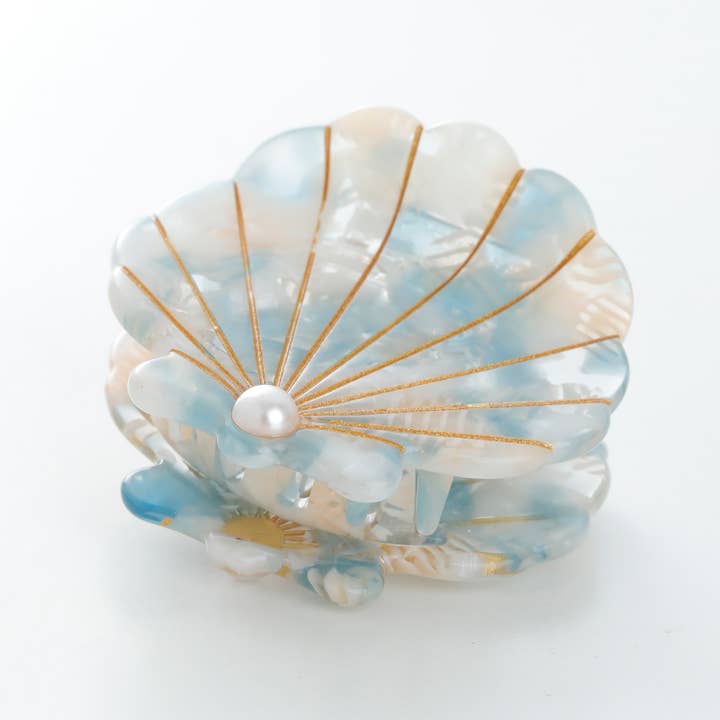 Assorted Pearl Seashell Claw Clip - Small for wholesale on Faire4