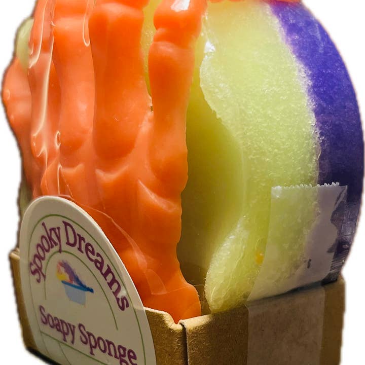 Ideal Soaps - Wholesale Bath Pouf/Sponge - Soapy Sponge Spooky Dreams6