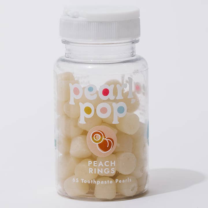 WHOLESALE - Peach Ring Toothpaste Pearls (65 count) for wholesale by Pearl Pop