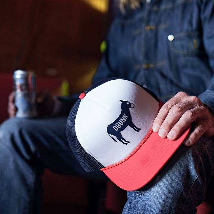 Cowboy Cool - Vente Casquette de camionneur – unisexe - Casquette de camionneur à bec plat en mousse Drunk A$$2
