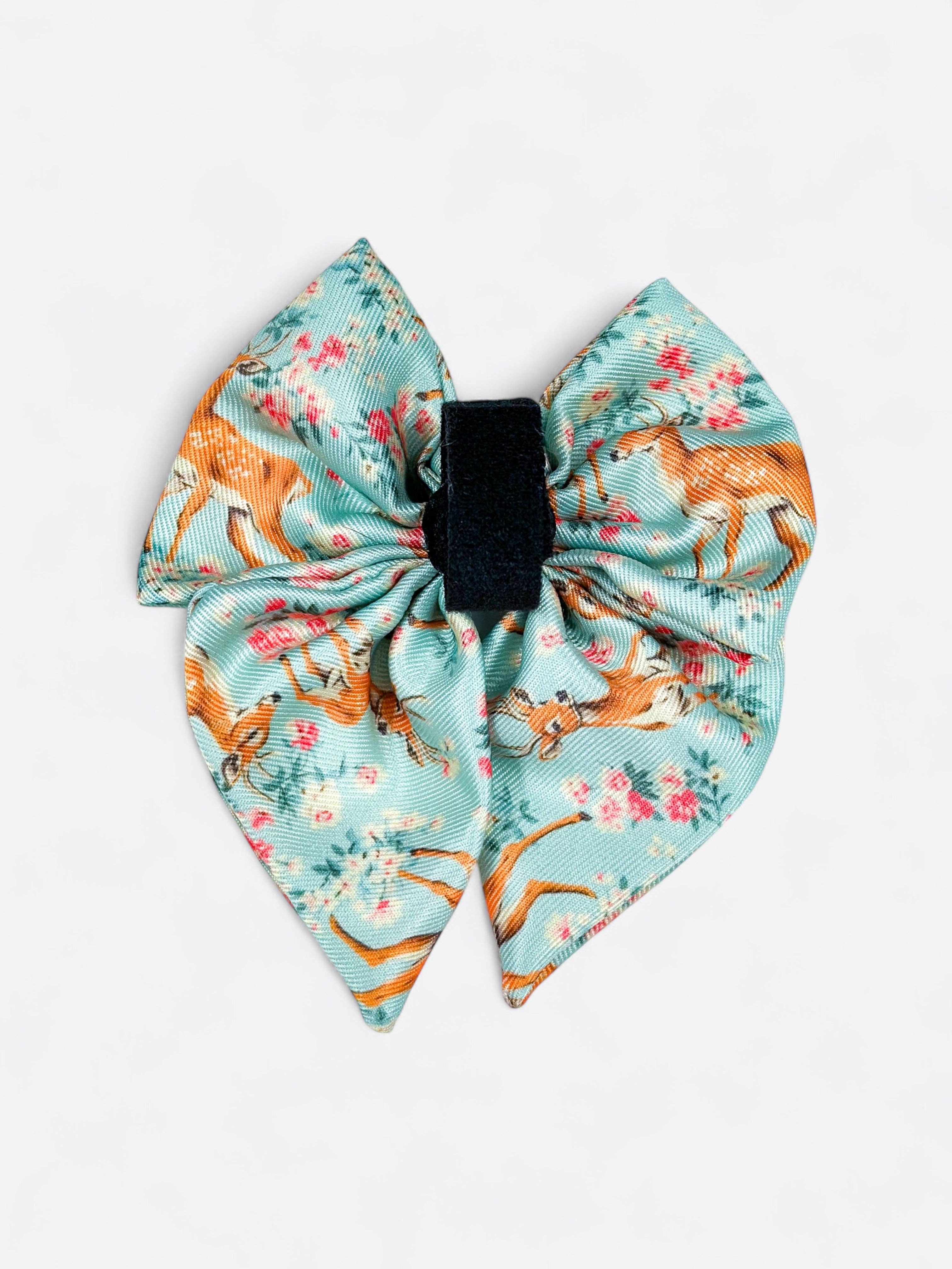 The Paw Print Boutique – wholesale Pet bow tie – Dog – Bambi in Bloom Bow Tie1