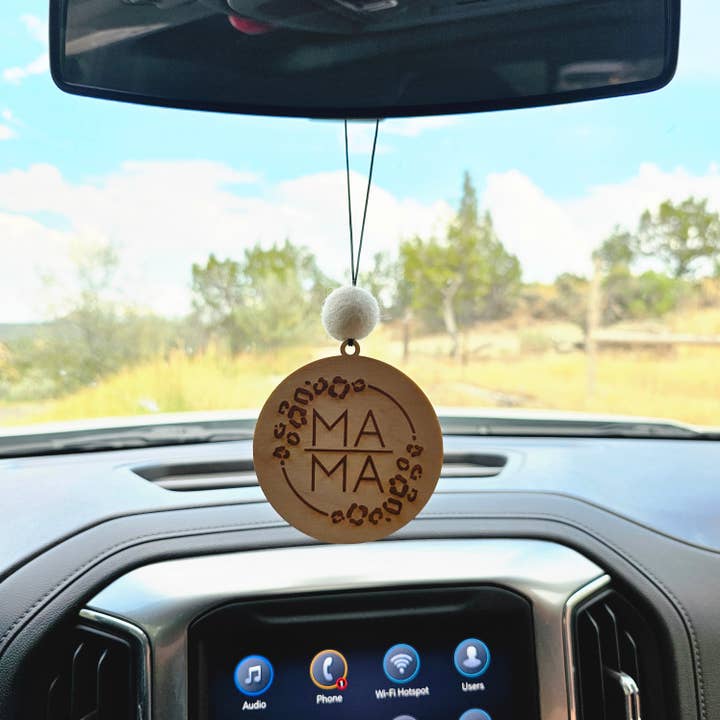 Mama Cheetah Car Charm Scent-able eco-friendly for wholesale by adventure dad gifts