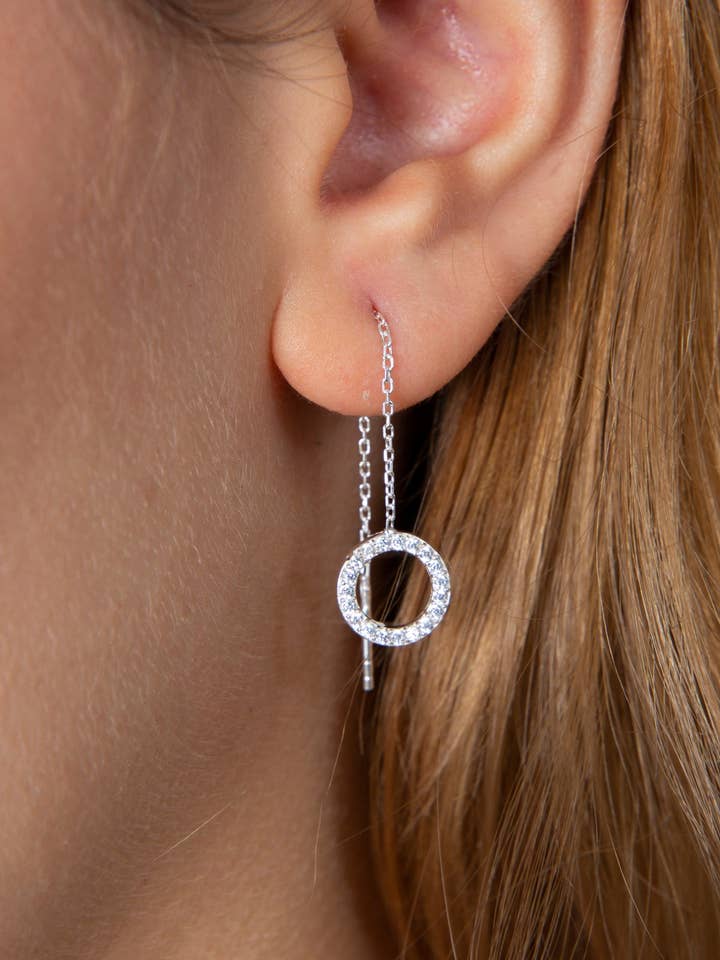 Wholesame Women's 925 Sterling Silver Hoop Earrings for wholesale by Volenia Silver