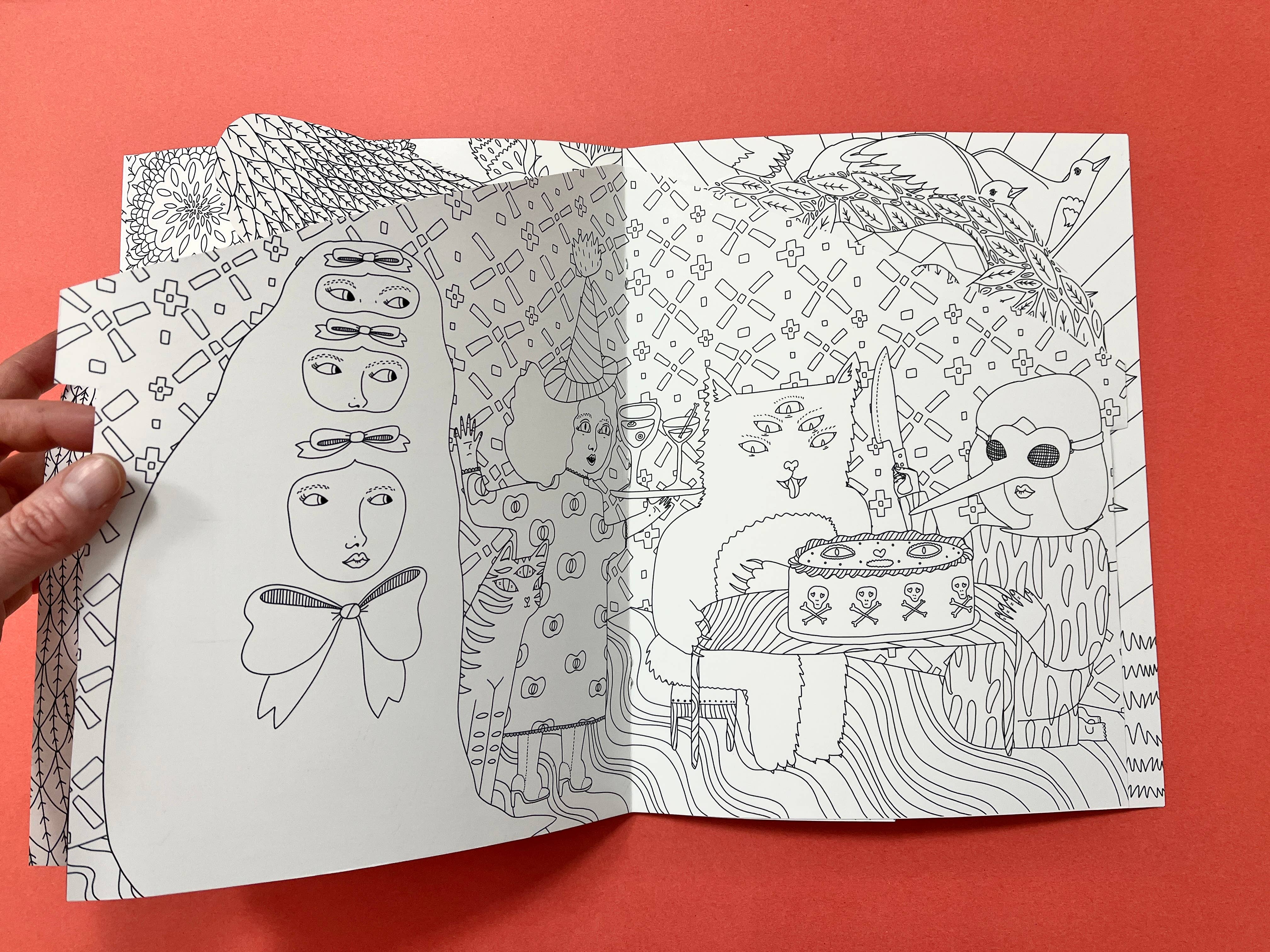 Erika Rier - Wholesale Coloring & Activity Book - Adult - To the Witch's House We Go - Coloring Book w/handcut pages5