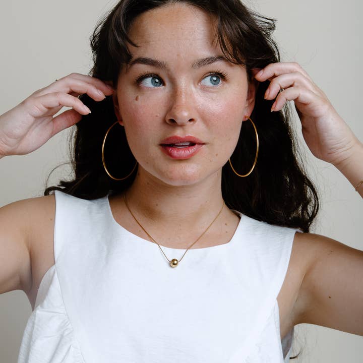 Ouro LA-YOU Argolas Grandes - Ouro para venda a revendedores na Faire4