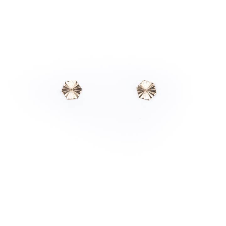 Michelle Starbuck Designs - Wholesale Stud/Post Earrings - Tiny Starburst Hexagon Studs