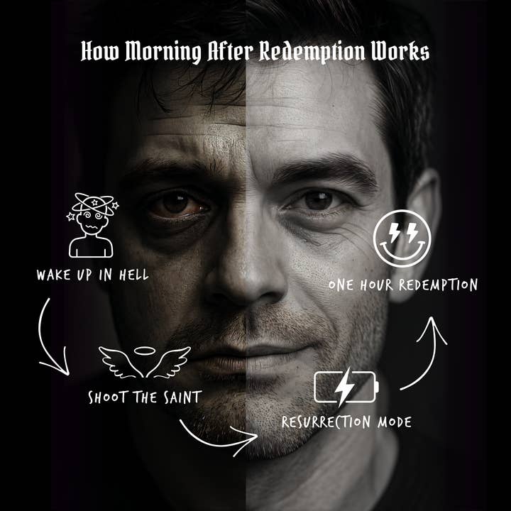 Dirty Saint - Wholesale Wellness juice/tonic - Rapid Hangover Recovery Shot in Natural Grape Flavor 6 Bottle Carton (60 mL Shots)3