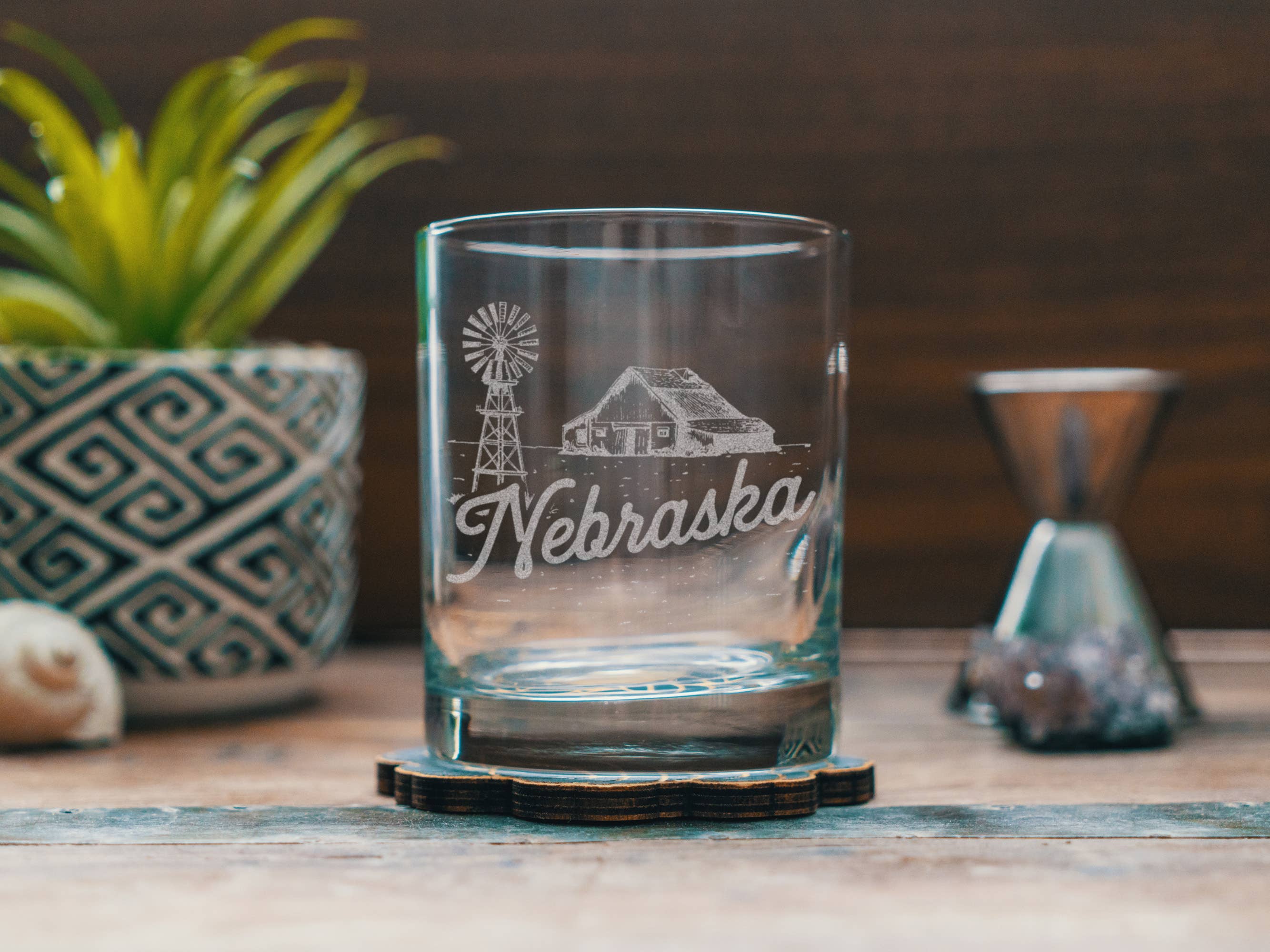 Benoit's Design Co. – Großhandel Cocktail-/Schnapsglas – Trinkgläser des Bundesstaates Nebraska2