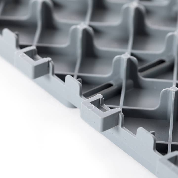 Quickway Imports – wholesale Outdoor ornament/decor – Gray Interlocking Garden Path Tiles Floor Paver, Pack of 59