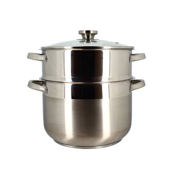 Menastyl – wholesale Cooking pot – stainless steel couscoussier with glass lid