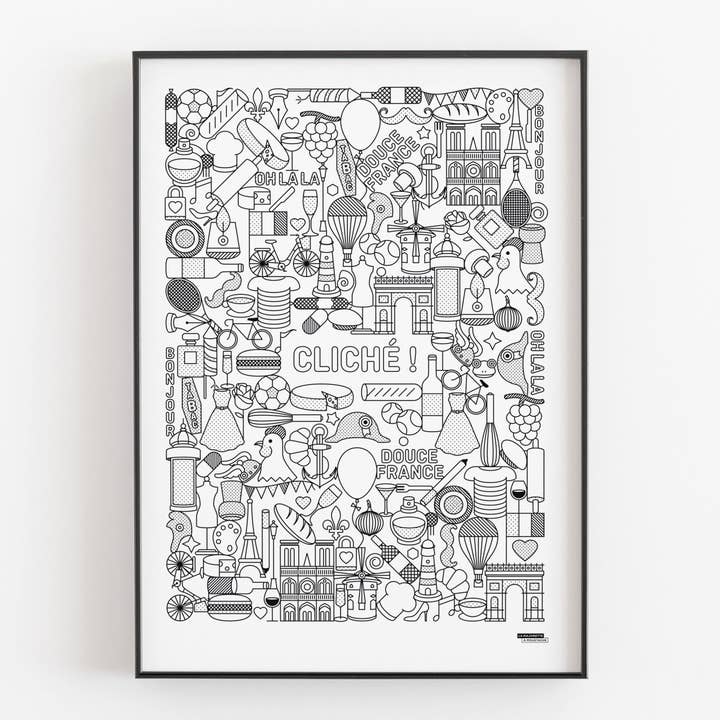 Sweet France Poster - 50x70 cm and other Purchase Wholesale bomboniere etm. Free Returns & Net 60 Terms on Faire trending on Faire.