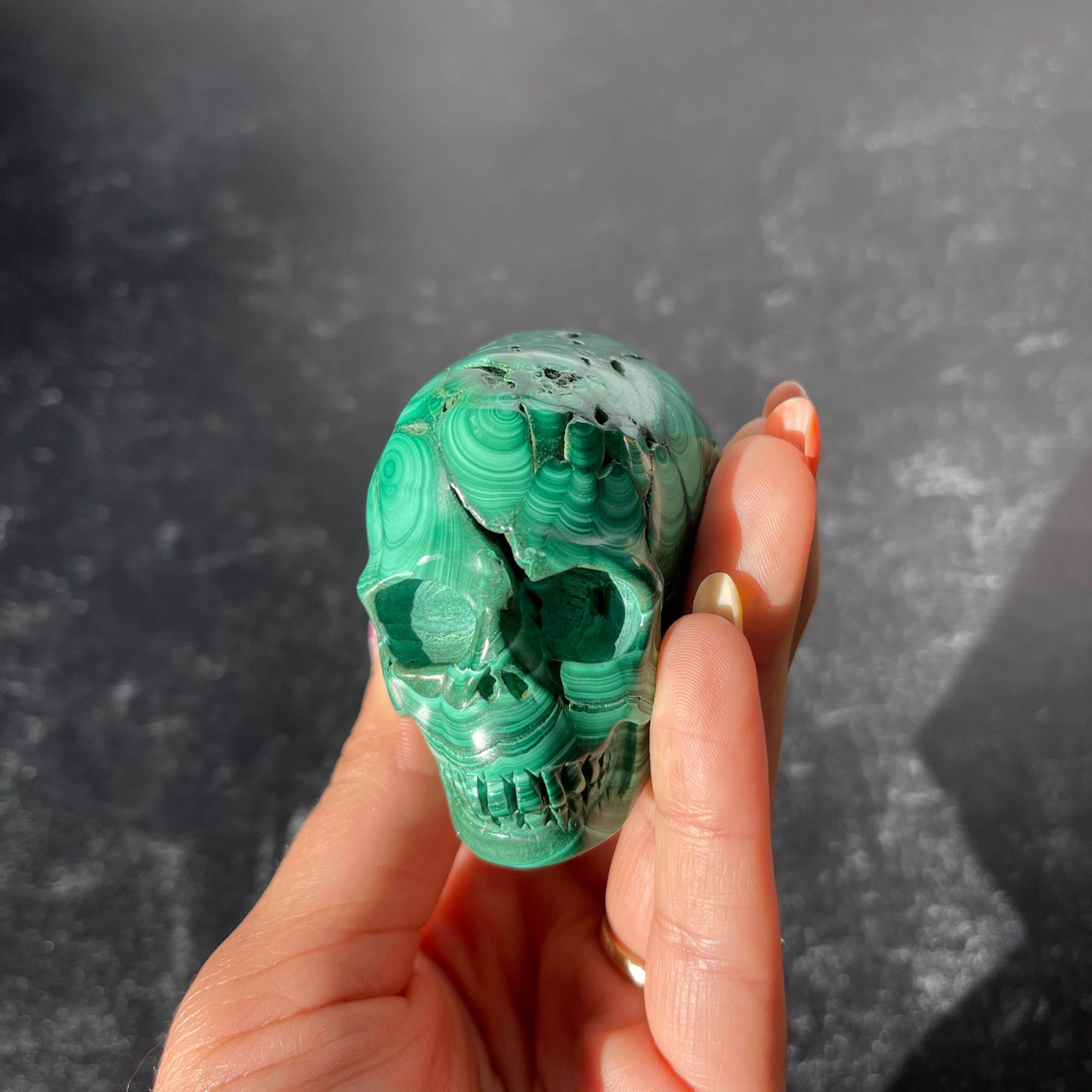 Good Juu Juu - Wholesale Spiritual Stone/Crystal - Malachite Skull Collection7