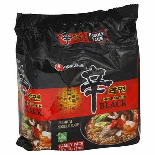 L&F Universal Goods - Wholesale Ramen - Nippon Shokken Shin Ramen Zwart 4PK/4ZAK/130g