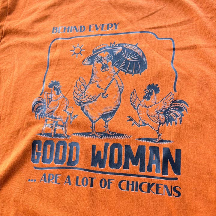 The Chicken Bawks - Wholesale Screen Printed T-Shirt - Unisex - Good Woman2