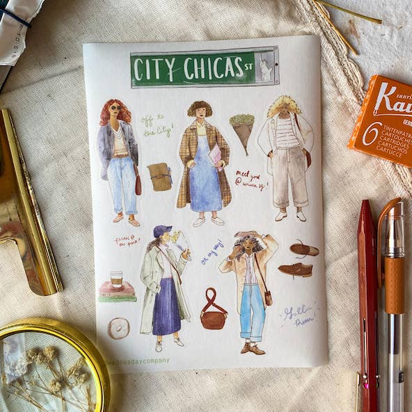 The Wednesday Co - Vente Autocollant - Ville : Chicas0