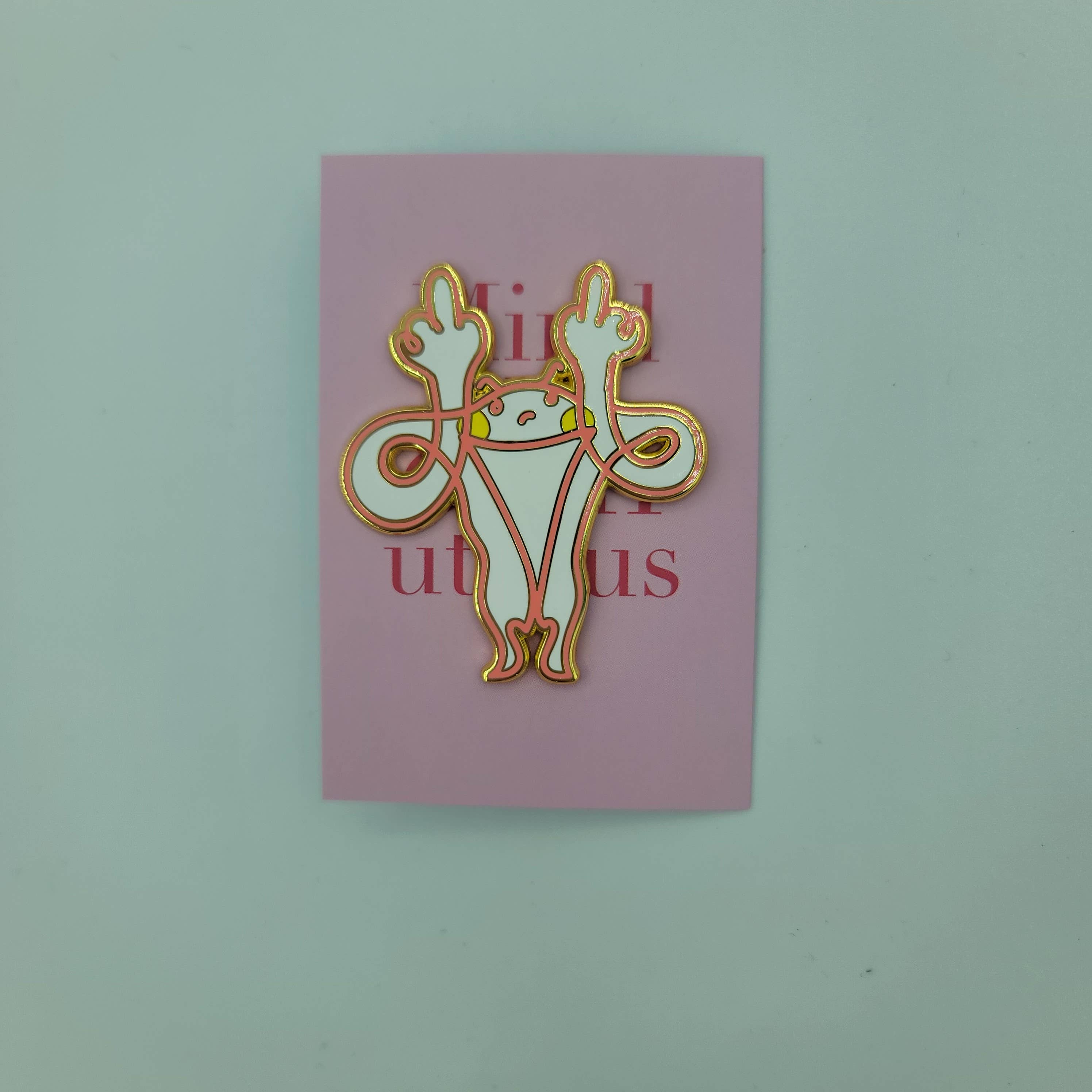 oORn – Großhandel Anstecker/Button – Denken Sie an Ihren eigenen Uterus Hartemail-Pin4