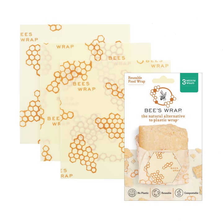 Eco warehouse - Wholesale Food Storage Wrap/Bag - Bees Wrap 3 Pack Medium4