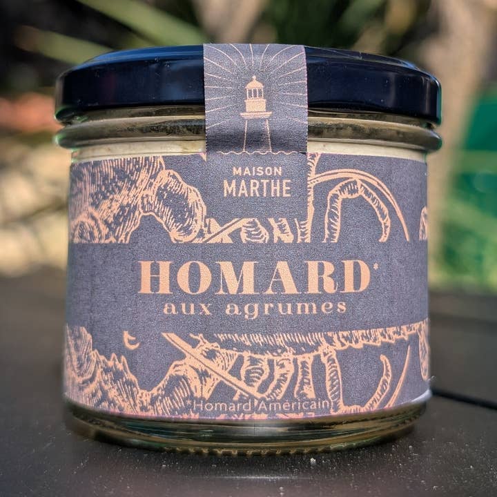 PREMIUM SEA RANGE - American Lobster with Citrus - 90 g - Artisan Cannery Maison Marthe - Oléron for wholesale by Conserverie Artisanale Maison Marthe - Oléron
