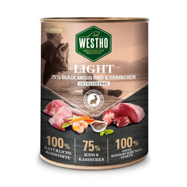 WESTHO - Wholesale Pet Food - Dog - Dog Food Light 800g (75% Black Angus Beef & Rabbit)0