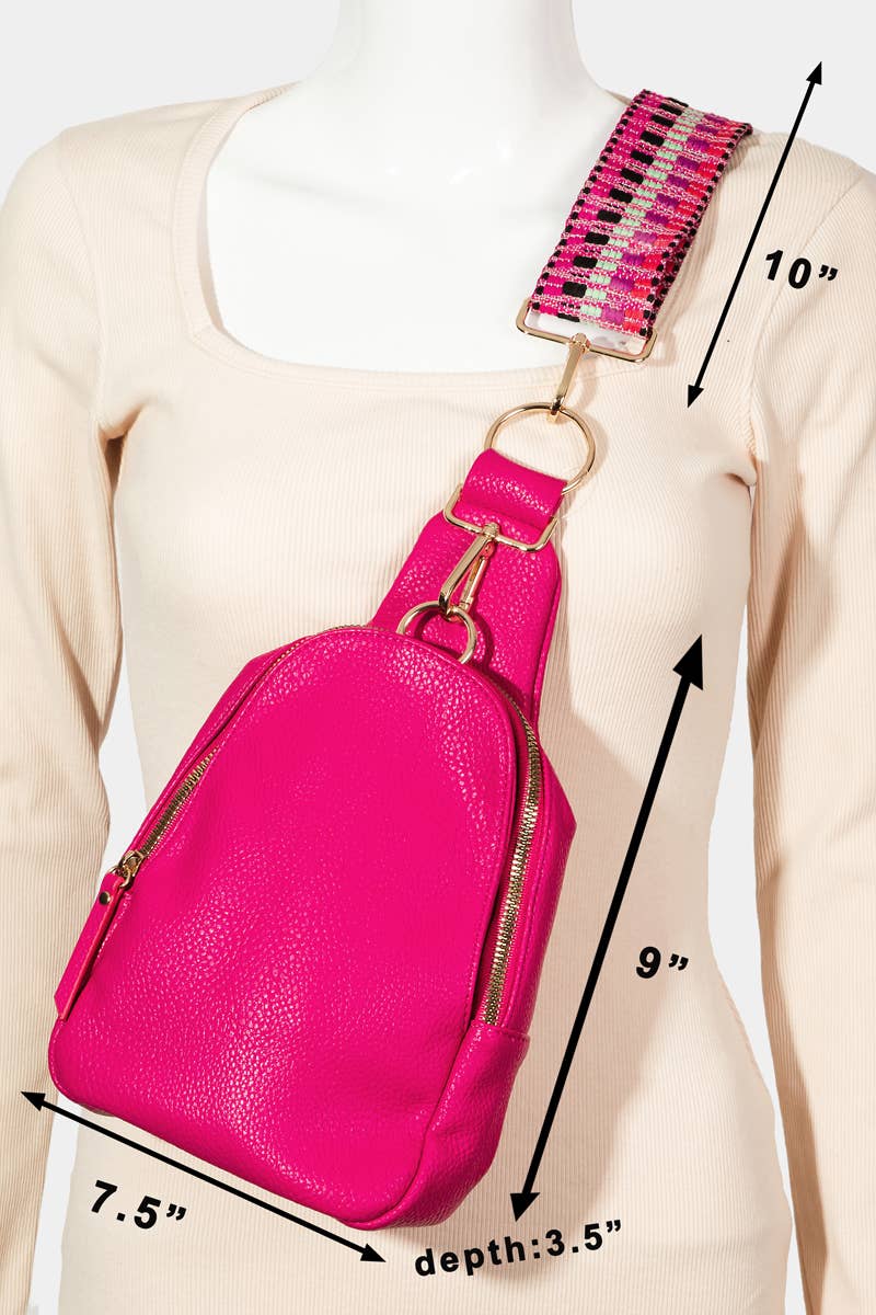 Collections by Fame Accessories - Vente Sac à bandoulière – femme - Sac en cuir à bandoulière unique5