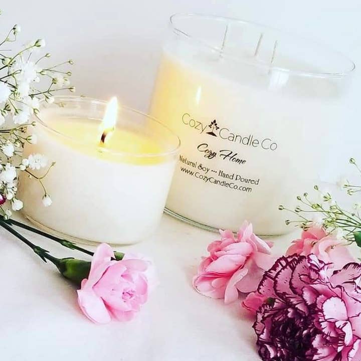 Bougie de soja Cozy Home pour la vente par Cozy Candle Co