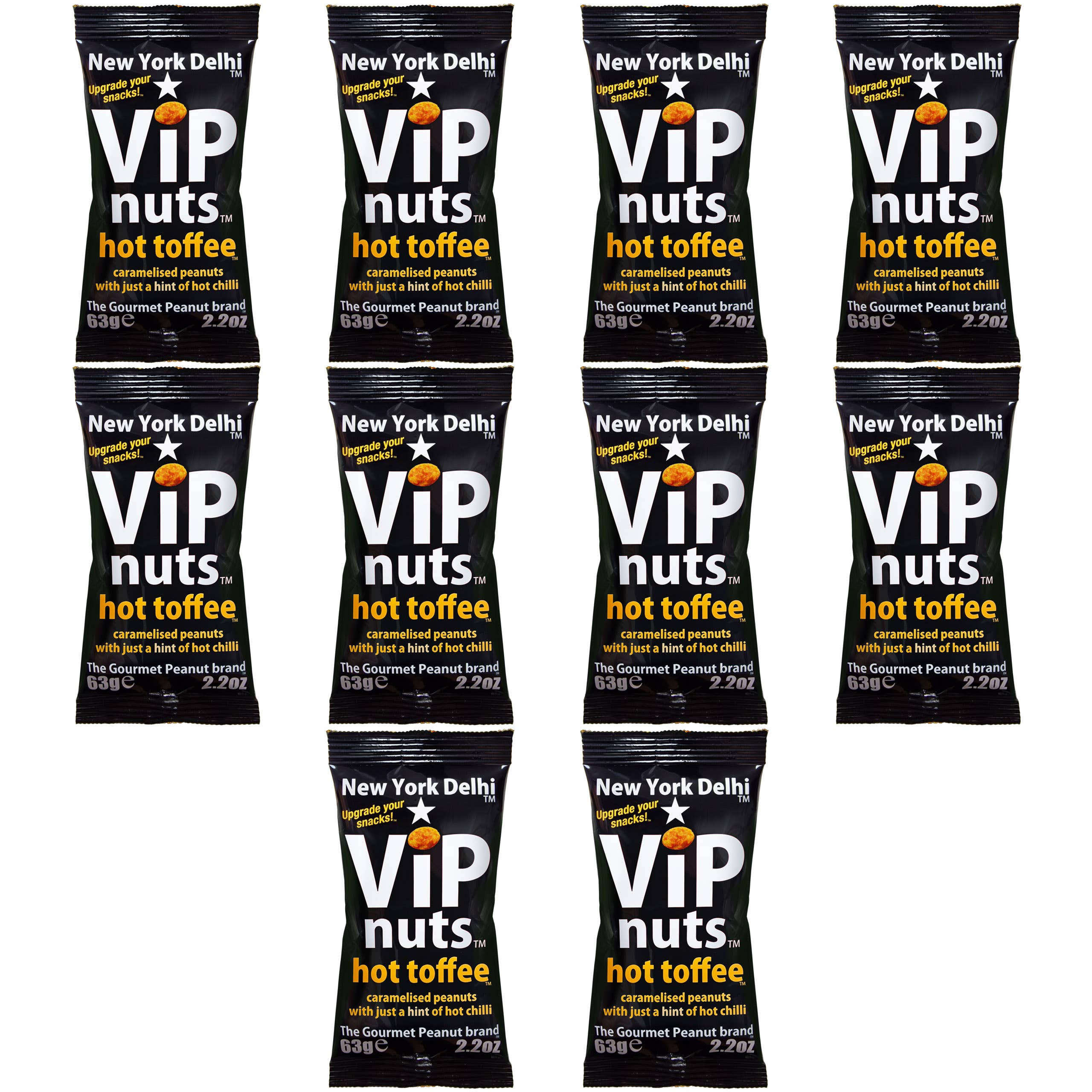 New York Delhi – wholesale Nötter – ViPnuts Het Toffee Karamelliserade jordnötter 63g1