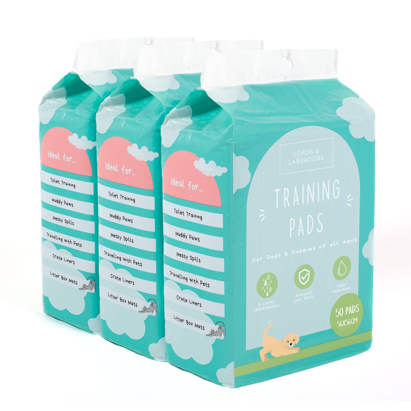 Lords and Labradors - Wholesale Pet Training Whistle - Dog - Puppy Training Pads Triple Pack by Lords & Labradors6