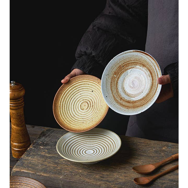 Gohobi (We cover U.S. import duties) - Wholesale Decorative Plate/Dish/Bowl - Gohobi Handmade Japanese Style Stoneware Pasta Bowl Plate14