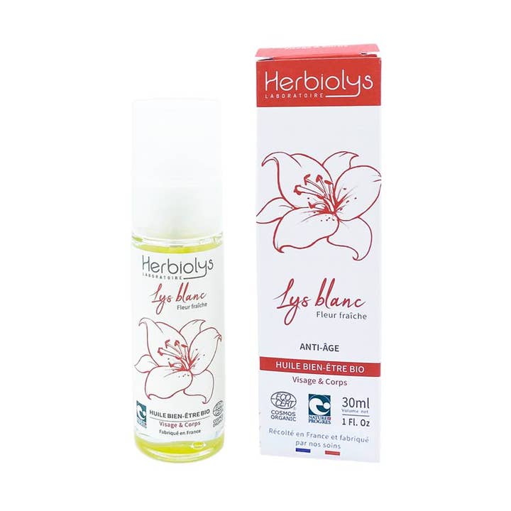 Velværeolie Hvid Lilje 30ml for engroshandel hos Herbiolys