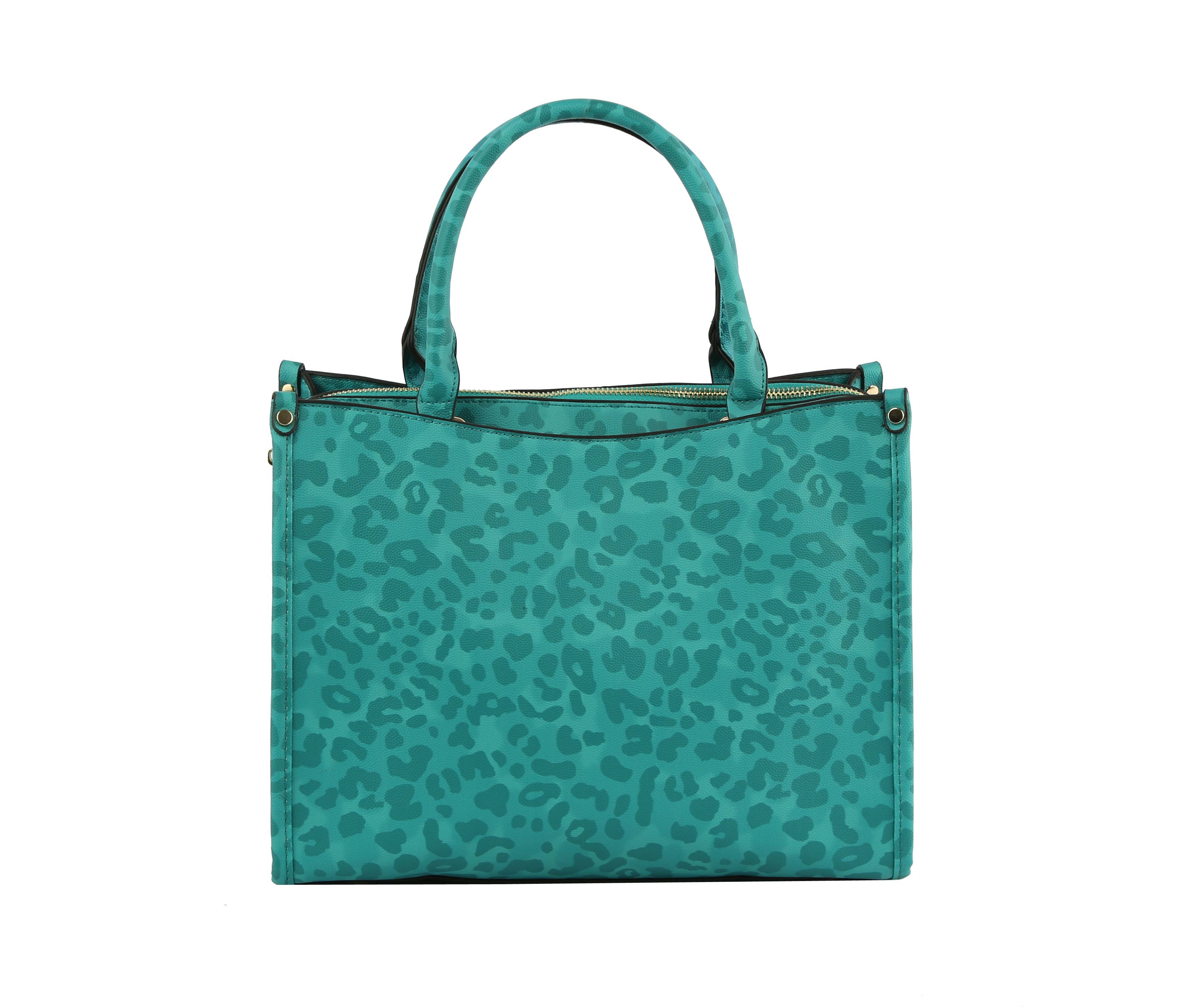 Handbag Factory Corp - Wholesale Tote Bag - Women's - Multi Compartment Leopard Hand Tote Set6