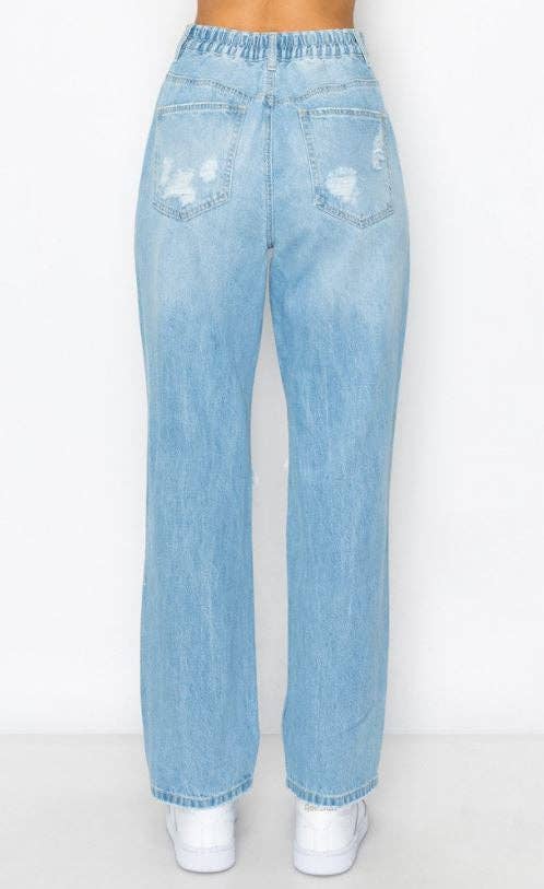 BLUE AGE – wholesale Jeans - Dam – BOMULL STYVA BAGGY RAKA JEANS1