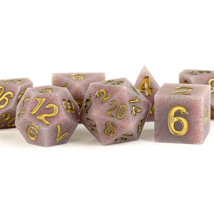 FanRoll by Metallic Dice Games - Wholesale Dice - UNIQUE Sharp Edge Silicone Rubber Dice Set4