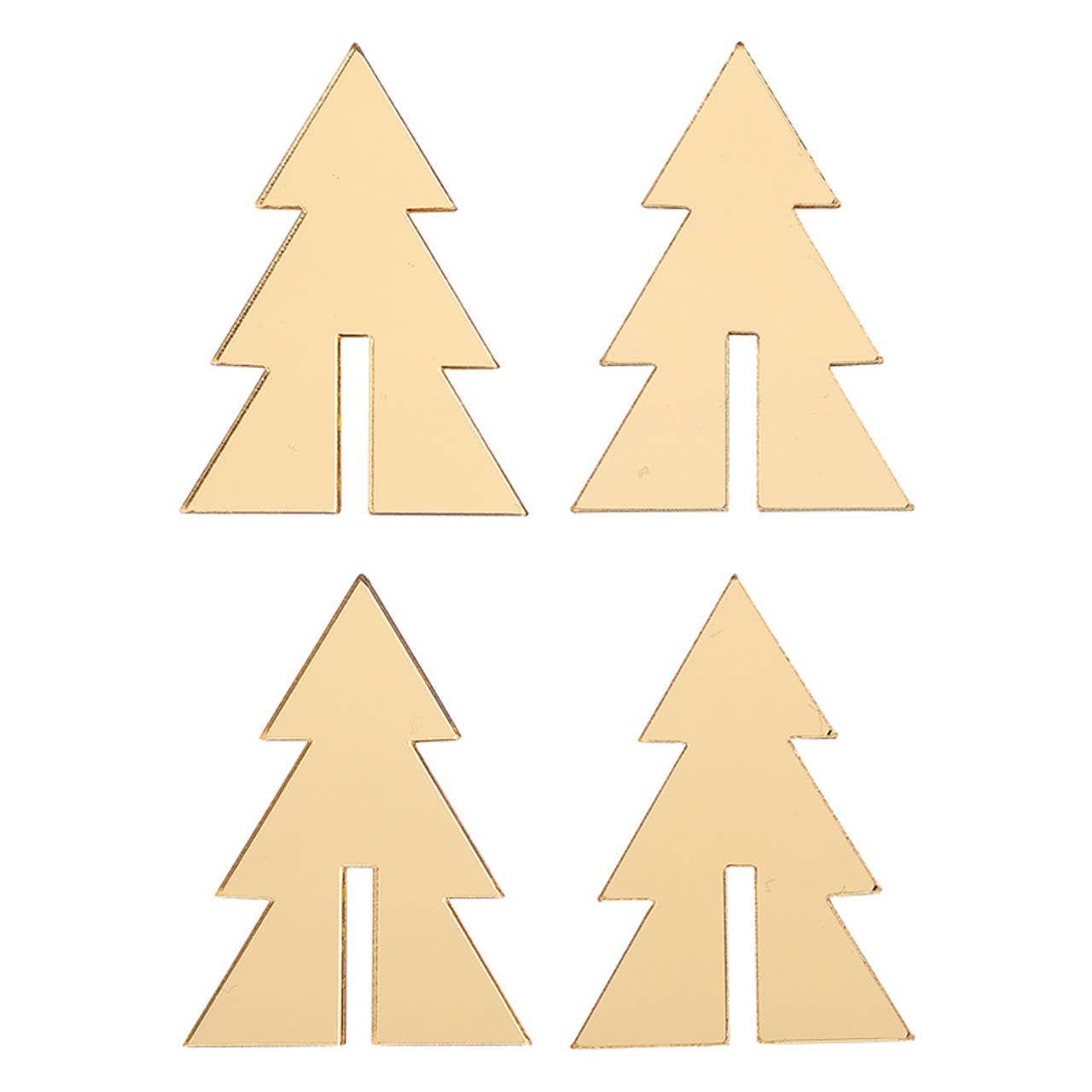 Santa Barbara Design Studio by Creative Brands - Wholesale Wine/Cocktail Glass Markers - Mirrored Gold Tree Drink Markers - Set of 40