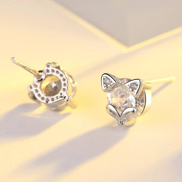 Westrian (Formerly Equipage) - Wholesale Stud/Post Earrings - Sterling Silver Fox Mask Equestrian Stud Earrings
