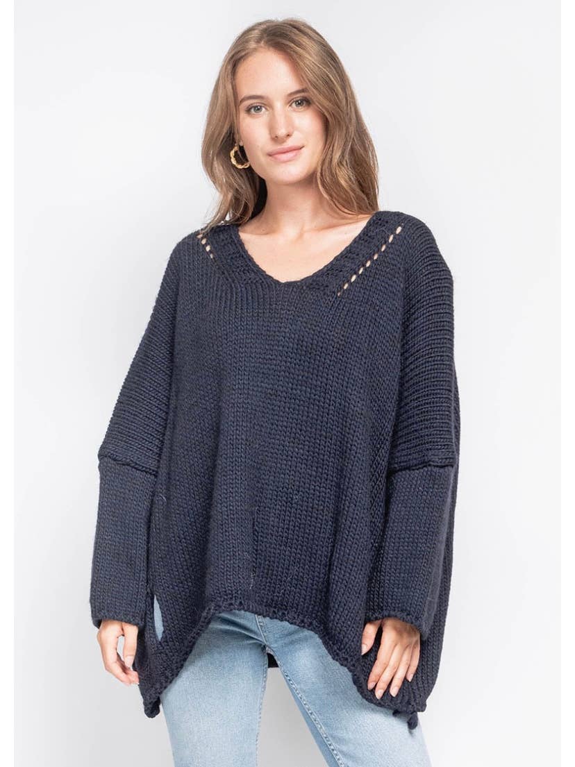 LINEN & COTTON HOUSE - Wholesale Knitted jumper – Women′s - ALPACA SWEATER 086017