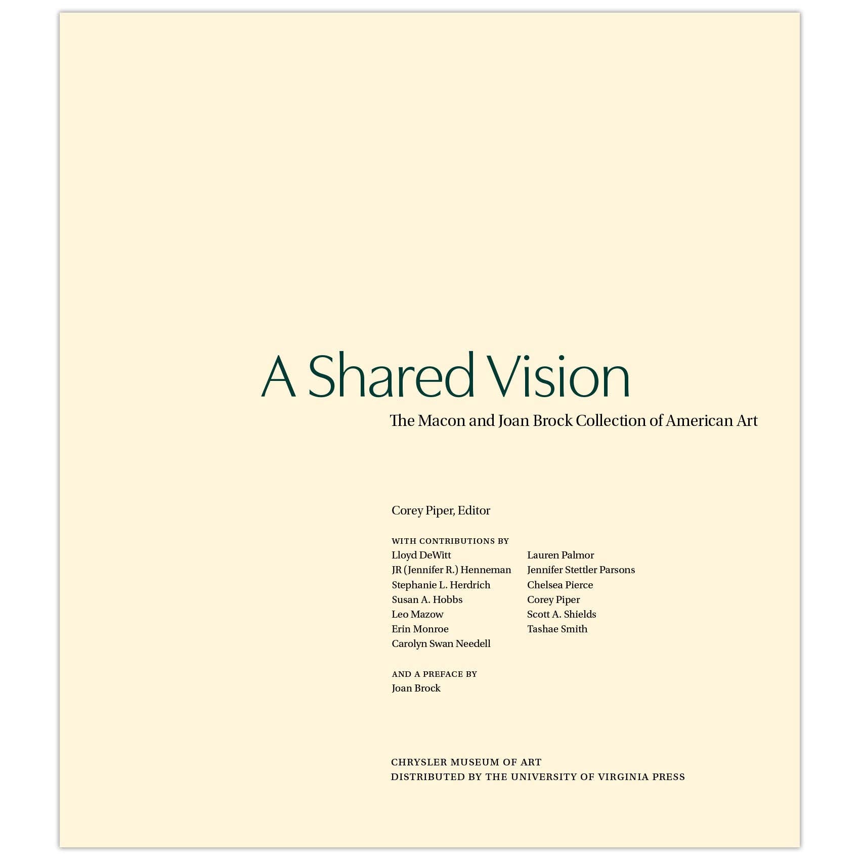 Chrysler Museum of Art - Wholesale Display Book - A Shared Vision: The Macon and Joan Brock Collection of American Art2