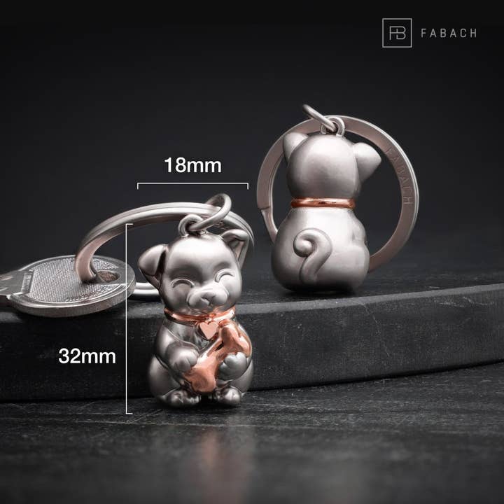 FABACH – Die Schlüsselanhänger-Schmiede - Wholesale Keychain - Unisex - “Puppy” dog keychain - cute puppy pendant - lucky charm and gift for dog lovers9