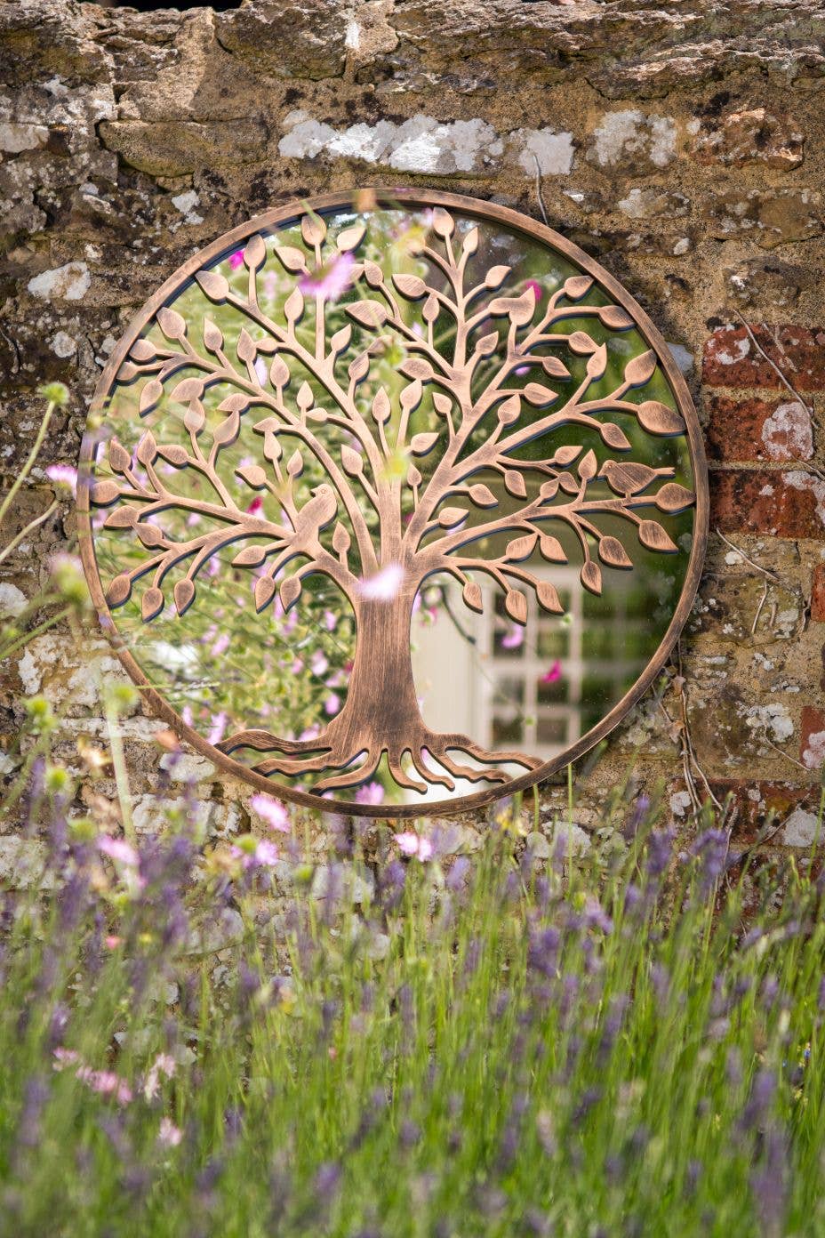 CREEKWOOD GARDEN AND GIFT LTD - Vente Miroir mural - Miroir Arbre de Vie - Cuivre Brossé0