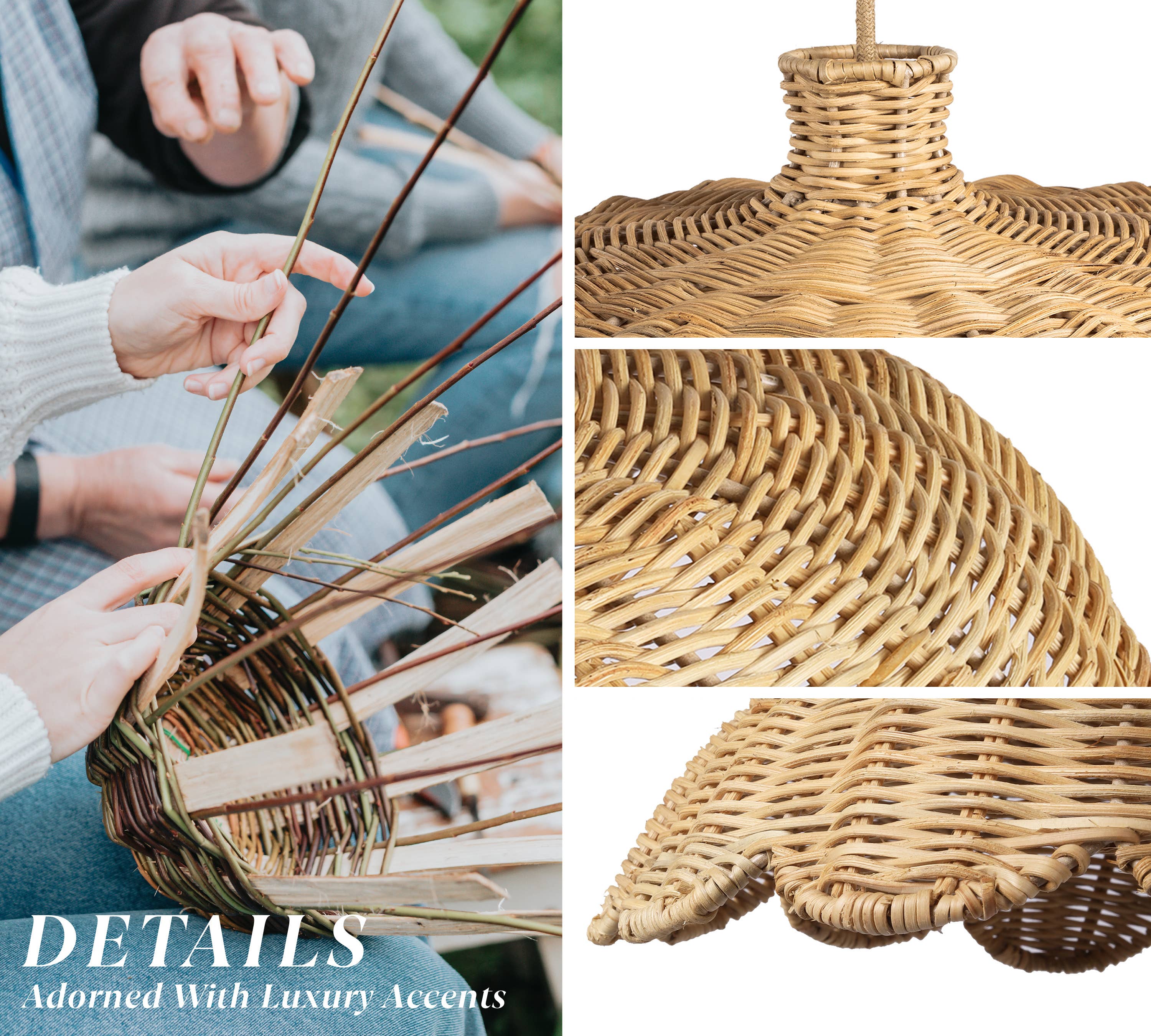 Rowabi - Wholesale Chandelier/Hanging Light - Aurelia Rattan Pendant Light5