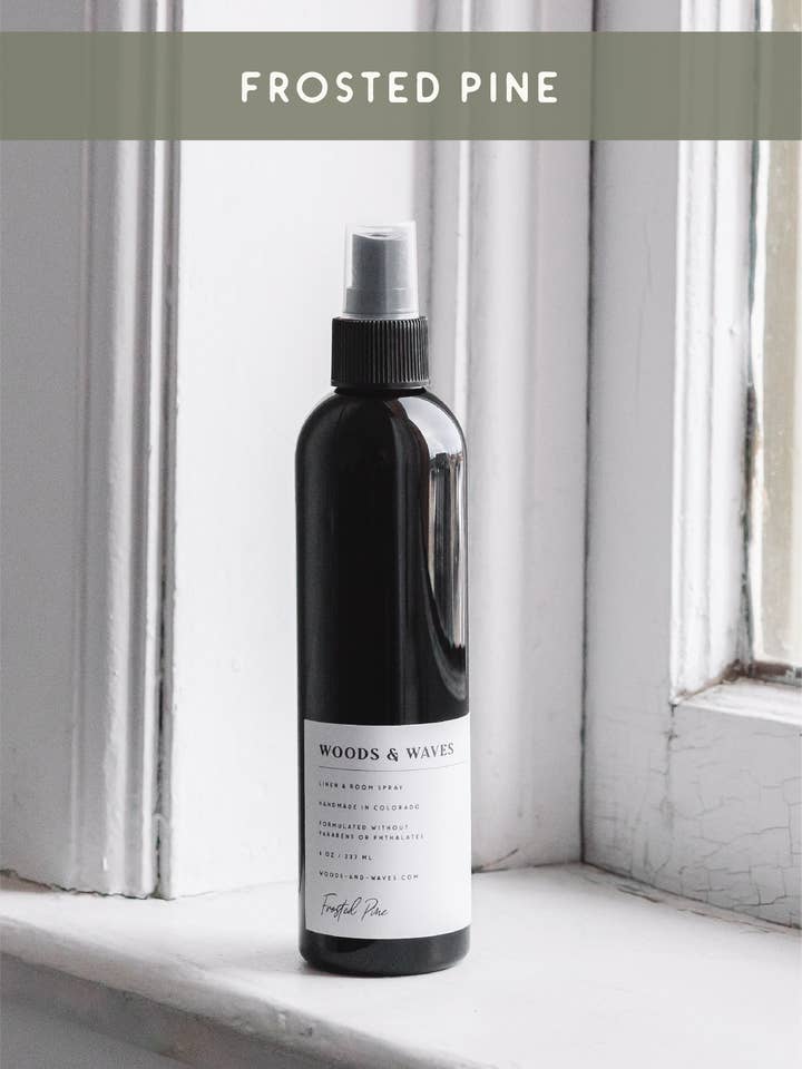 Frosted Pine Room Spray for wholesale by Woods & Waves Home Essentials