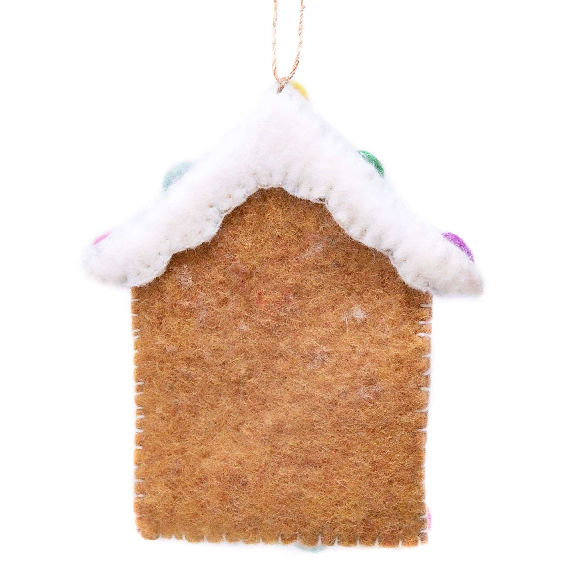 Global Crafts - Wholesale Ornament - Gingerbread House Handmade Felt Ornament1