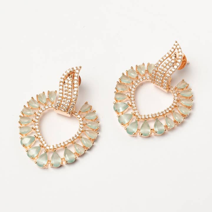 Tivi Earrings Limited Edition Aqua Green for wholesale by ACUS