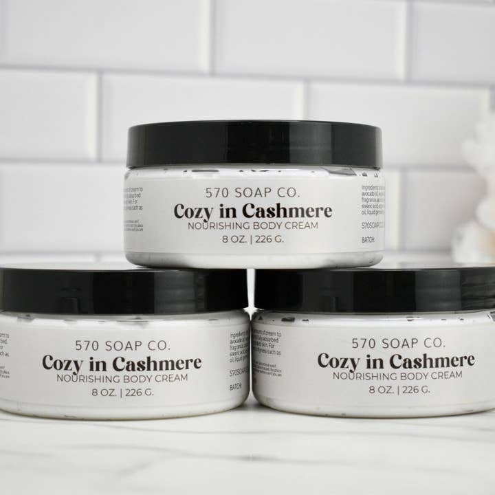 Cozy in Cashmere Body Butter for wholesale by 570 Soap Company