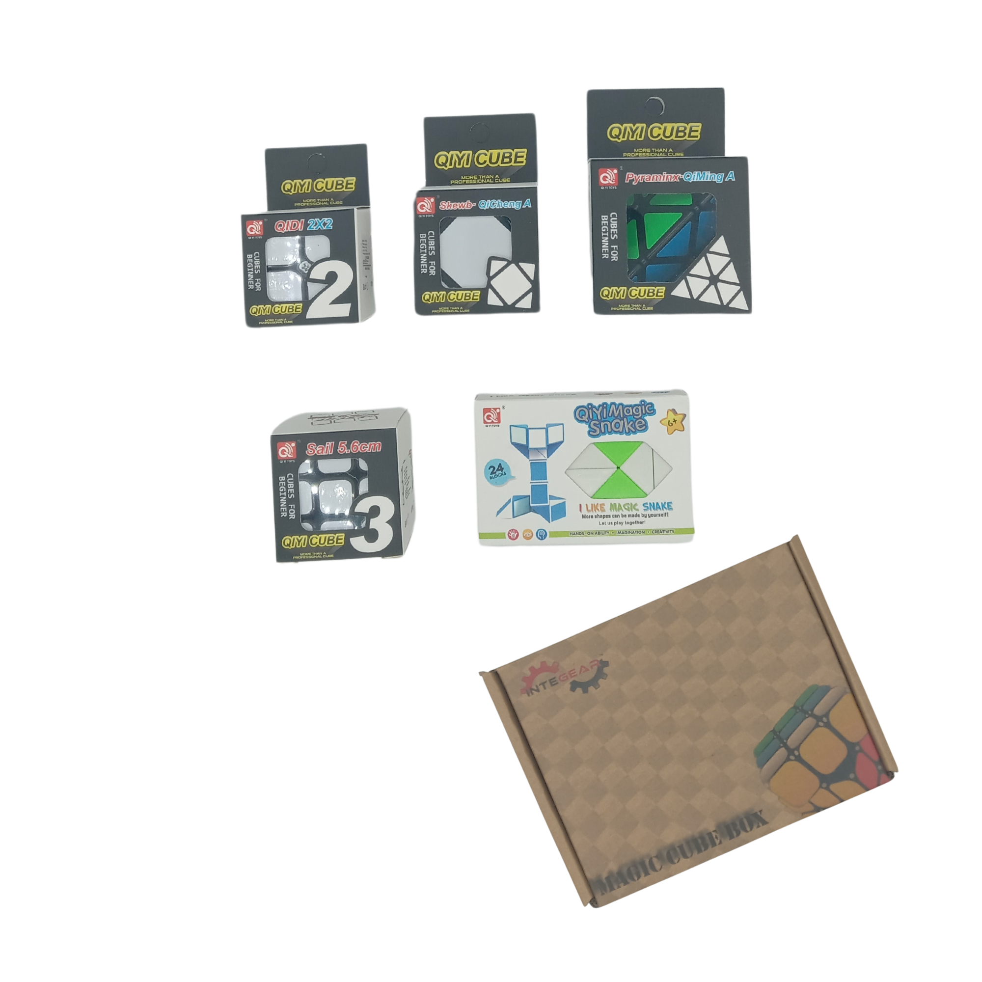 K & S WHOLESALE INC - Vente Puzzle – enfant - Boîte Magic Cube en cinq pièces 12 CT avec étui2